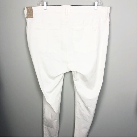 MADEWELL | NEW White 9” Mid-Rise Skinny Jeans Exposed Button Fly Women’s Size 37 - Picture 10 of 13